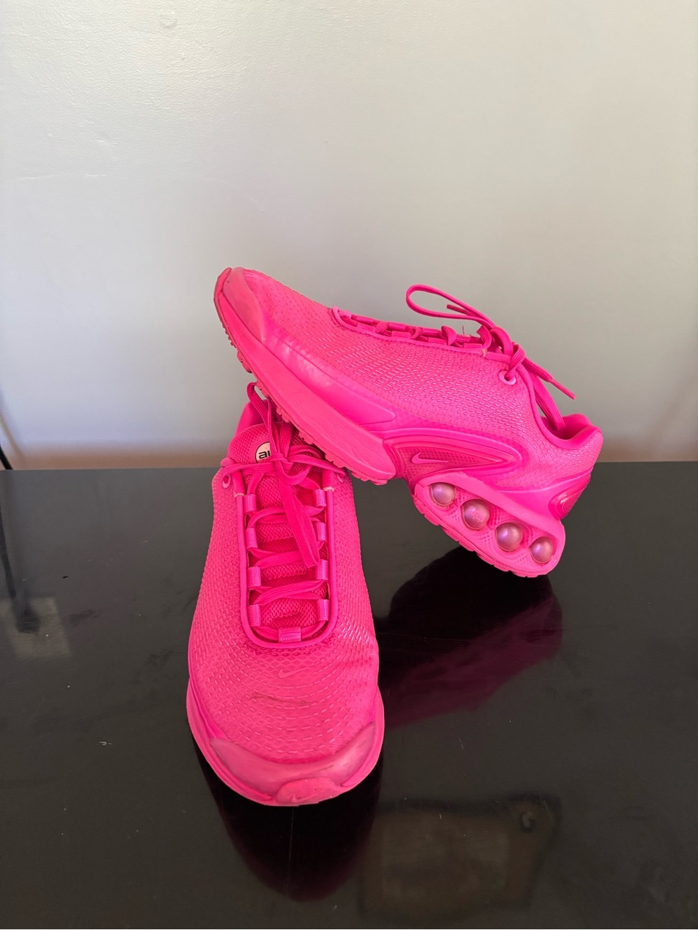 Nike Women’s Neon Air Max Pink Athletic Sneakers